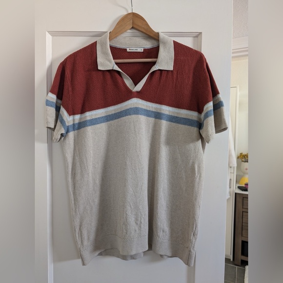 Marine Layer Other - Marine Layer Short-Sleeve Sweater Polo - Medium. No longer sold.